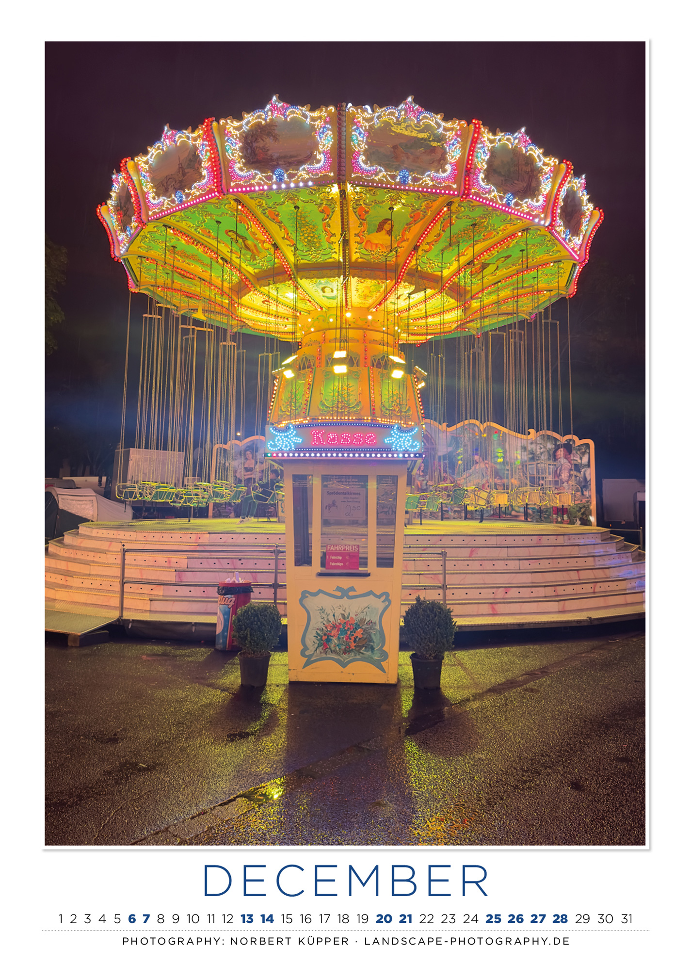 Funfair Kalender 2025 Dezember