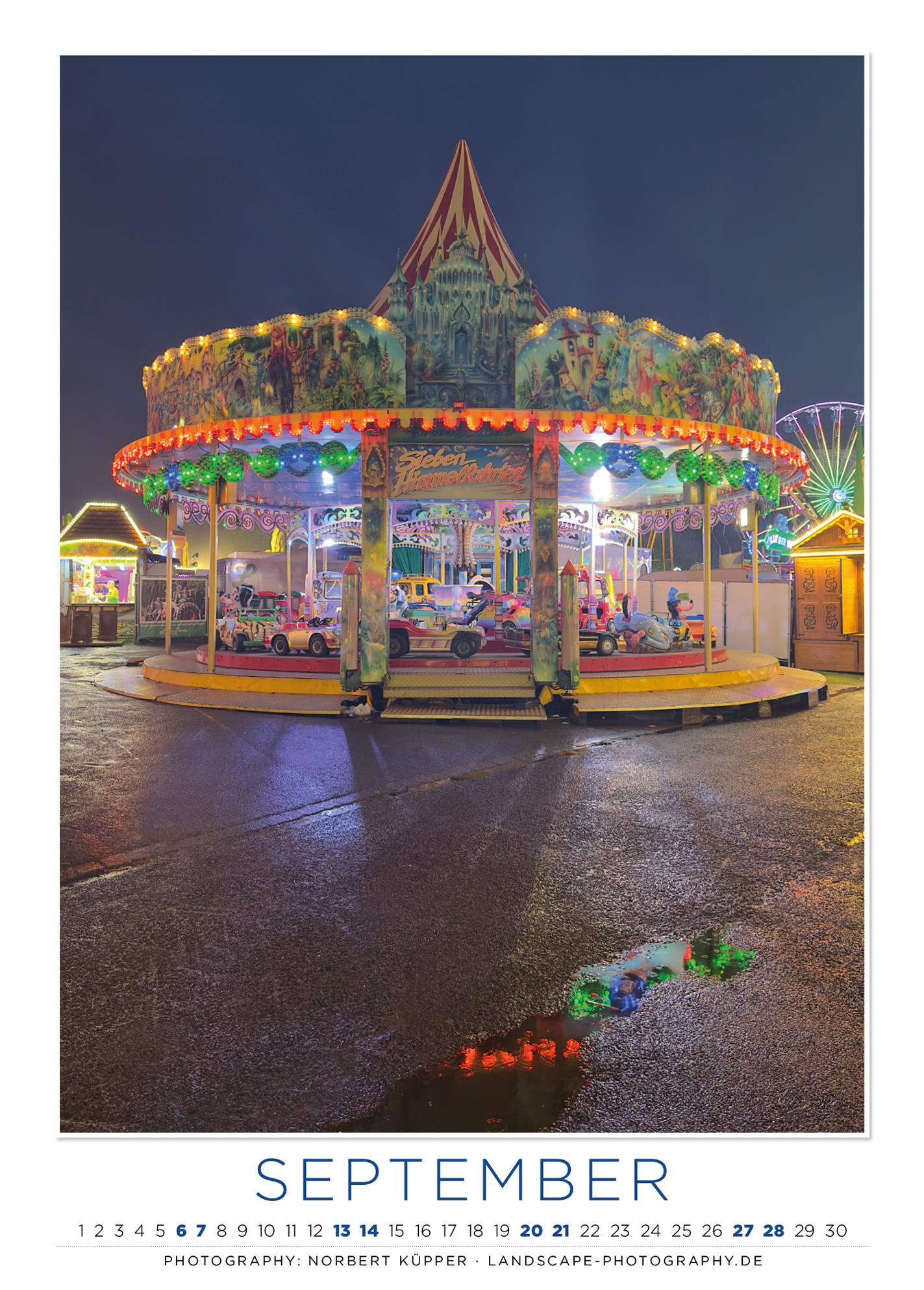 Funfair Kalender 2025 September